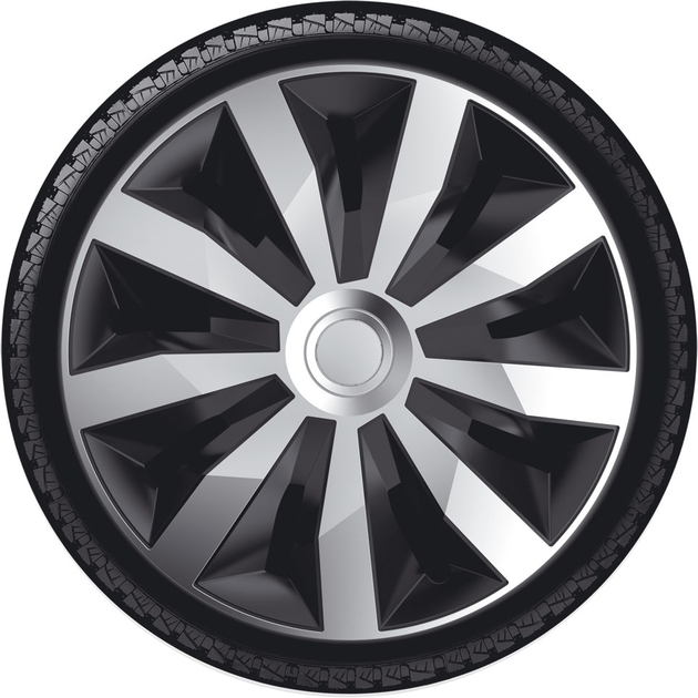 Колпаки для дисков Argo R14 PENTA Silver black серебристо черные – фото ...