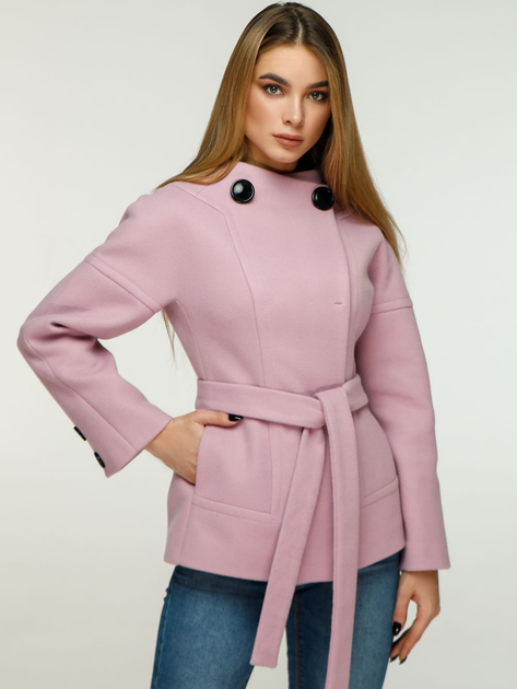 Пальто осеннее короткое женское Favoritti В-753 Д35 46 Ярко-розовое ...