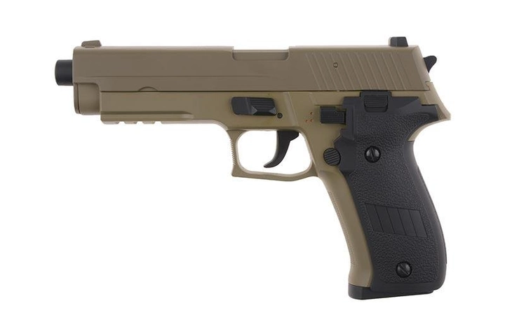 Пістолет SIG sauer P226 Metal Slide Cyma CM.122 AEP Tan (Страйкбол 6мм) - изображение 1