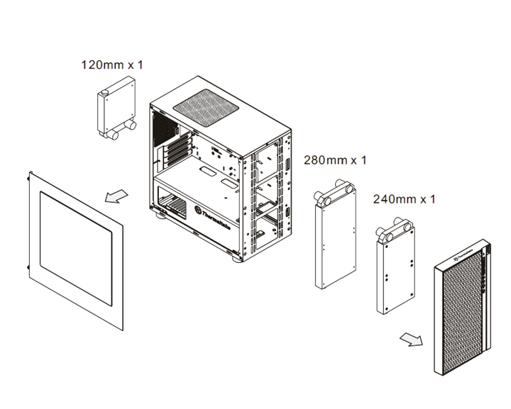 Obudowa Thermaltake Versa H18 Black (CA-1J4-00S1WN-00) - Zdjęcie 7 Obudowa Thermaltake Versa H18 Black (CA-1J4-00S1WN-00) - obraz 7