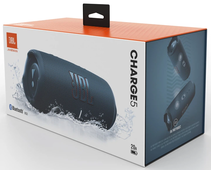 Портативная колонка JBL Charge 5 40W Blue (JBLCHARGE5BLU) – фото
