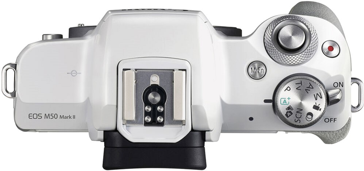Canon/EOS M50/ホワイト Фотоаппарат Canon EOS M50 Kit 15-45 IS STM White (2681C057AA