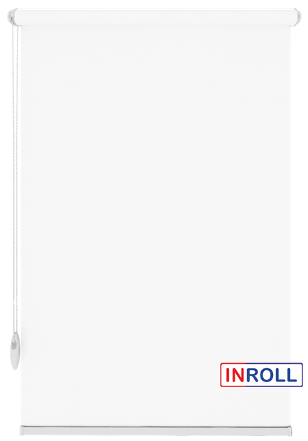 Ролета тканевая INROLL Есо-Mini 42,5х165 см Len Белый 800 - Фото 1 Ролета тканевая INROLL Есо-Mini 42,5х165 см Len Белый 800 - изображение 1