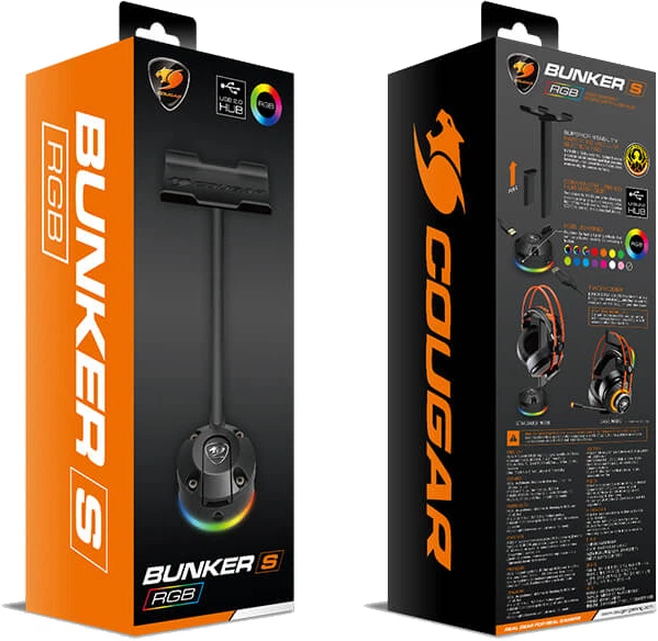 Підставка для навушників Cougar Bunker S RGB (CGR-XXNB-HS1RGB) - зображення 6