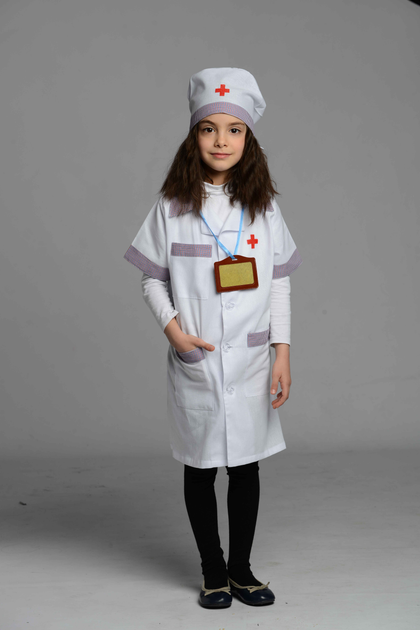Детский халат доктора с шапочкой