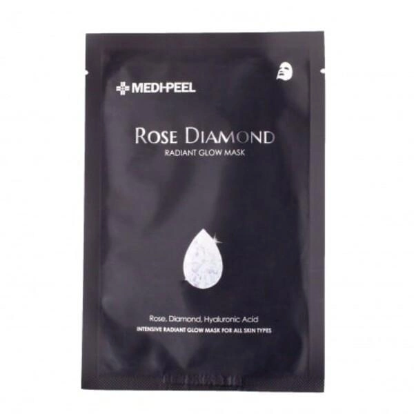 Тканевая маска для сияния кожи лица Medi-Peel Rose Diamond Radiant Glow Mask 25 мл (8809409345420) 
