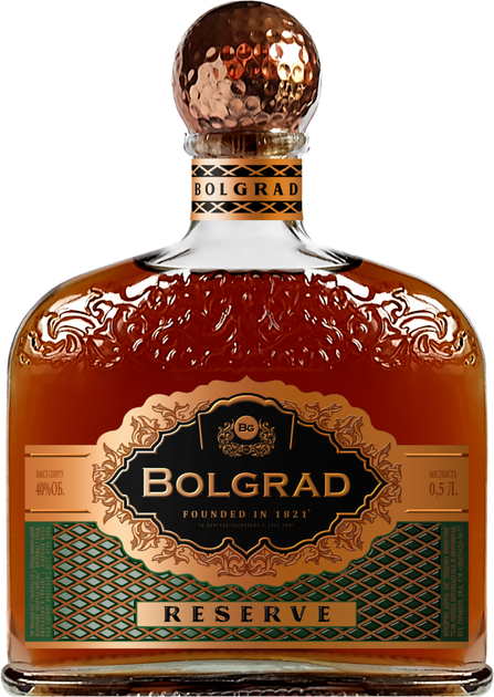 Бренди Bolgrad Reserve 4 года выдержки 0.5 л 40% (4820197561087) - изображение 1