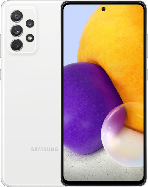 Мобільний телефон Samsung Galaxy A72 6/128 GB White - зображення 1