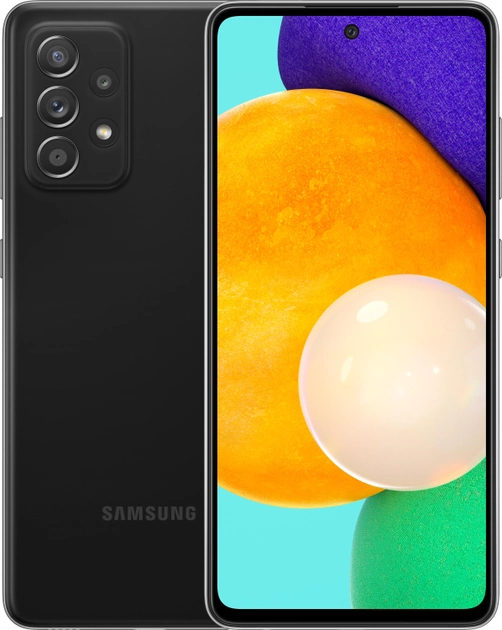 Мобильный телефон Samsung Galaxy A52 4/128GB Black - изображение 1