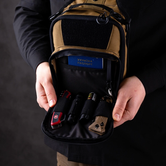 Тактическая сумка-кобура для скрытого ношения Scout Tactical EDC «Tac-box» Cyot-black - изображение 10
