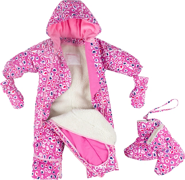 Зимний комбинезон-трансформер Baby Line Z-200-18 74 см Розовый (ROZ6205015660) - Фото 3 Зимний комбинезон-трансформер Baby Line Z-200-18 74 см Розовый (ROZ6205015660) - изображение 3