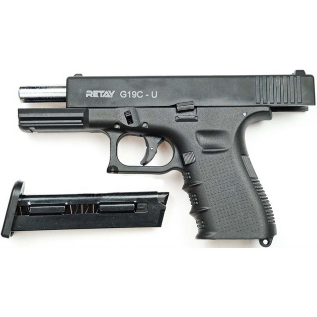 Пистолет стартовый Retay G 19C, 9мм, 14-зарядный черный (1195.04.20) - изображение 2