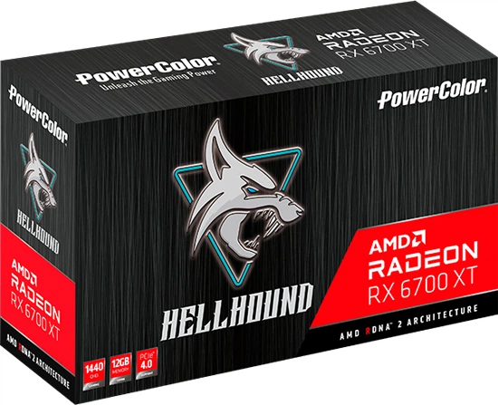 Відеокарта PowerColor PCI-Ex Radeon RX 6700 XT Hellhound 12GB