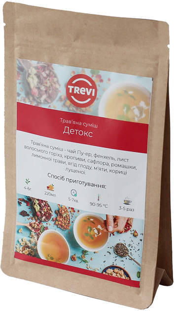Чай трав'яний розсипний Trevi Детокс (очисний) 100 г від Rozetka на платформі USKIDKA Акція на Чай трав'яний розсипний Trevi Детокс (очисний) 100 г від Rozetka