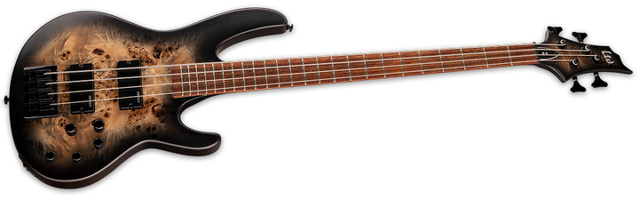 Бас-гитара LTD D-4 (BLACK NATURAL BURST SATIN) - изображение 3