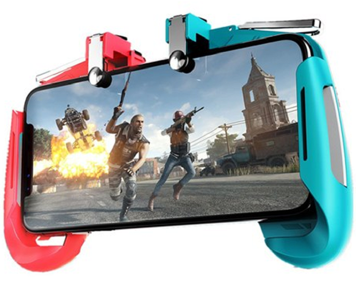Геймпад механический Seuno AK16 Pink & Blue — игровой джойстик с триггерами для телефона (GS15) - Фото 1 Геймпад механический Seuno AK16 Pink & Blue — игровой джойстик с триггерами для телефона (GS15) - изображение 1