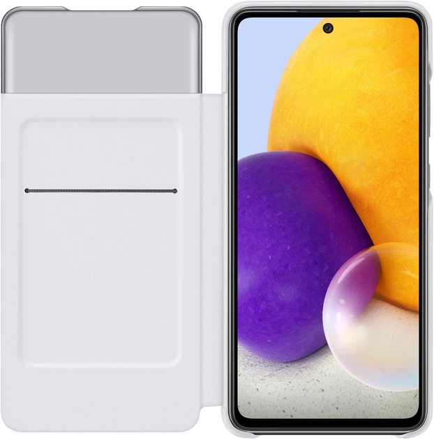 Чохол-книжка Samsung Smart S View Wallet Cover для Galaxy A72 White (EF-EA725PWEGRU) - зображення 4