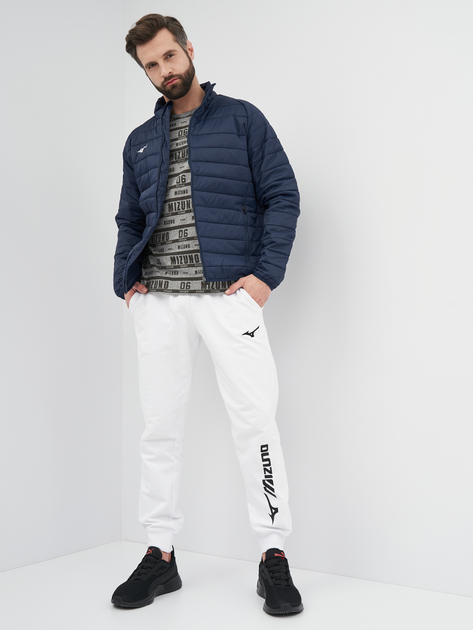 kaoyorinakami panel blouson ivory×navy L Куртка Mizuno Uni SAPPORO Pad JKT 32EE850514 XL Синяя
