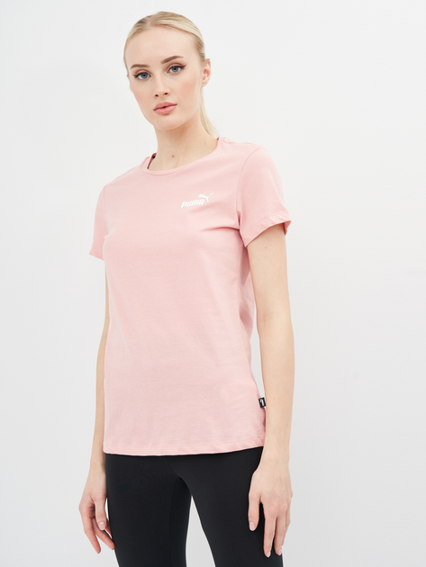 Акція на Футболка Puma Ess Small Logo Tee 58677680 XS Bridal Rose від Rozetka