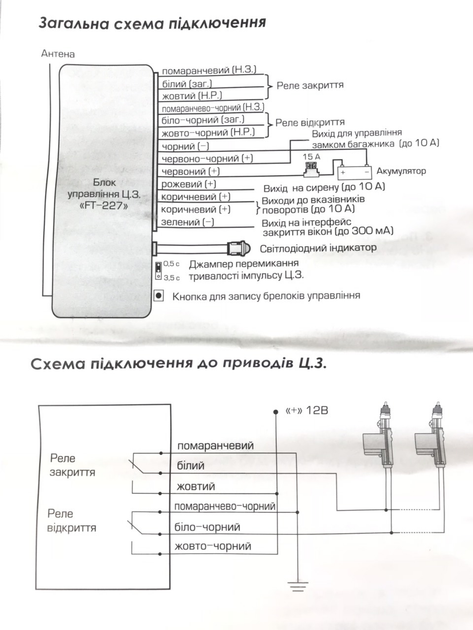 Подключение автосигнализации к центральному замку