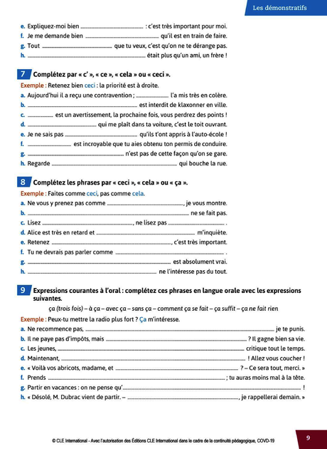 Pratique Grammaire. Livre B1. Corriges-Эвелин Сирежоль, Джованна Темпеста-Рено-(9782090389975) - изображение 9