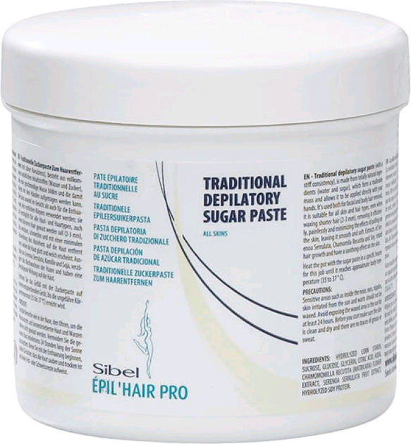 Паста для депіляції Sibel Epil Hair Pro Sugar Paste для всіх типів волосся і шкіри 500 мл (5412058176425) - зображення 1