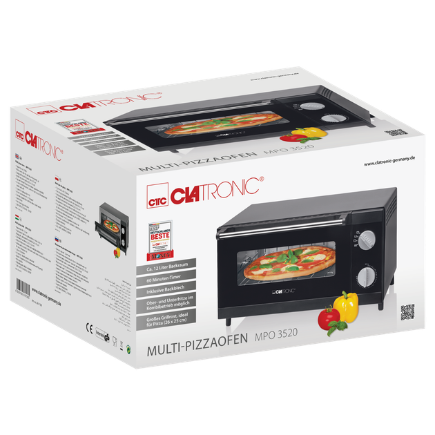 Piekarnik elektryczny CLATRONIC MPO 3520 Czarny - obraz 6