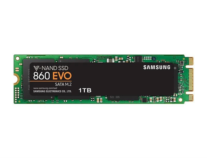 SSD накопитель 1TB Samsung 860 EVO M.2 2280 SATAIII MLC (MZ-N6E1T0BW) - изображение 1