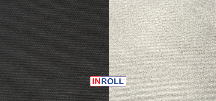 Ролета тканинна INROLL Есо-Mini 82,5х185 см BO Berlin Чорний 305 Silver - зображення 5