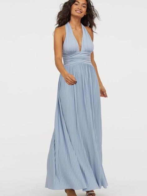 Сукня довга осіння жіноча H&M 0718086-0 46 Блакитна від Rozetka на платформі USKIDKA Акція на Сукня довга осіння жіноча H&M 0718086-0 46 Блакитна від Rozetka