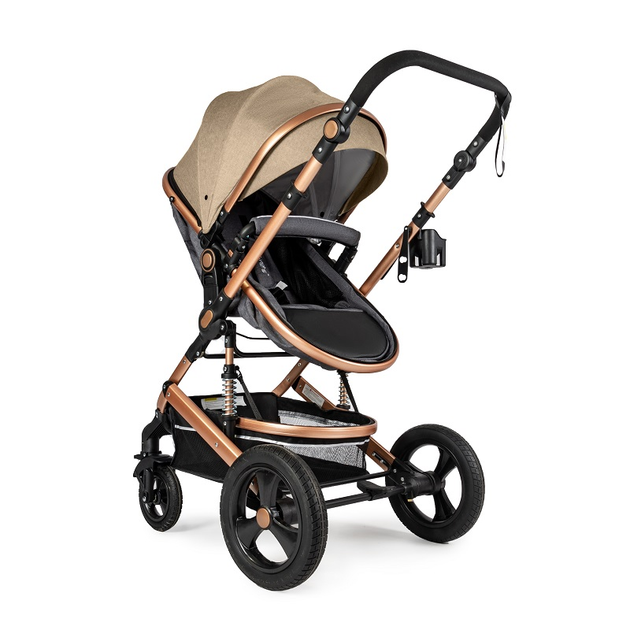 Універсальна коляска трансформер 2в1 Ninos Brava New, Beige - изображение 6