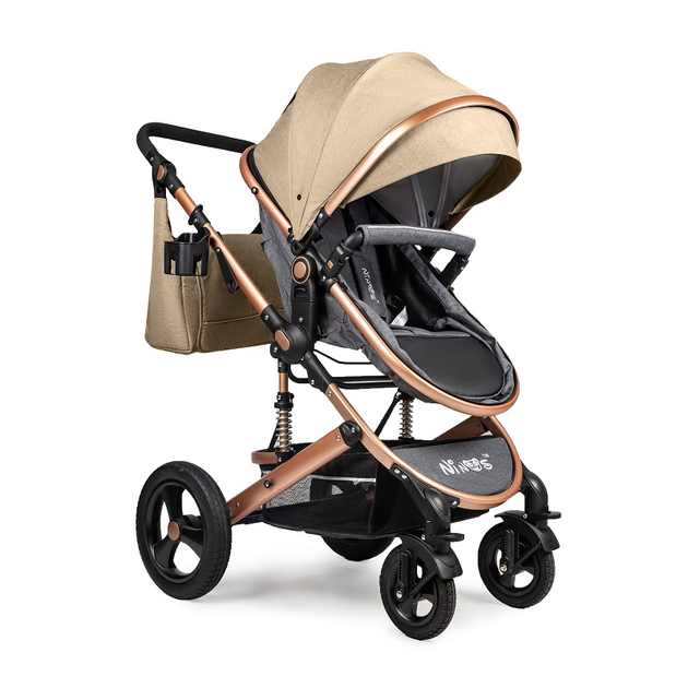 Універсальна коляска трансформер 3в1 Ninos Brava New, Beige - изображение 7