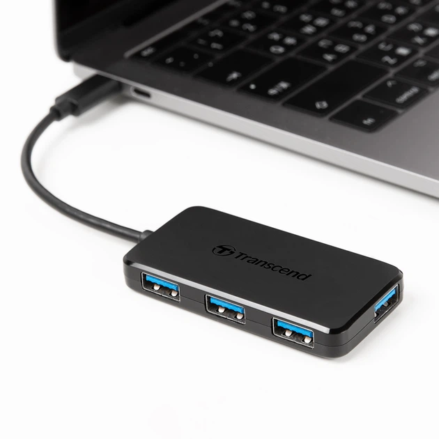 USB-хаб Transcend 4-Port USB 3.1 Type-C Black (TS-HUB2C) - зображення 7