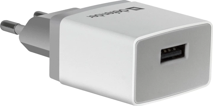 Мережевий зарядний пристрій Defender UPA-21 1xUSB 5V/2.1А White/Grey (83571) - Фото 2 Мережевий зарядний пристрій Defender UPA-21 1xUSB 5V/2.1А White/Grey (83571) - зображення 2
