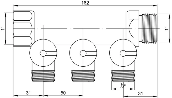 Коллектор ICMA ручной регулировки 3 выхода (87227PH06) – низкие цены ...
