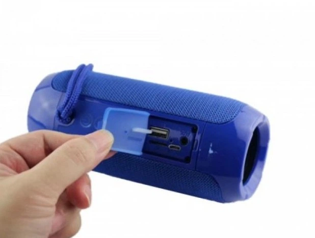 Бездротова портативна Bluetooth стерео колонка T & G 117 BLUE - зображення 4