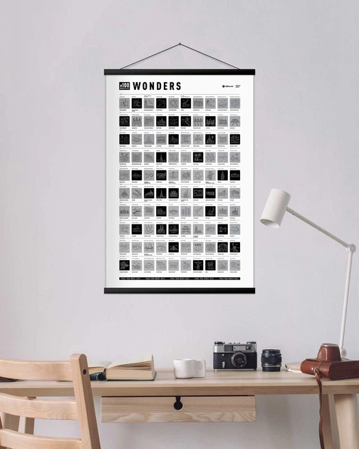 Plakat-zdrapka 1DEA.me #100 BucketList Wonders 100W (4820191130876) - obraz 14