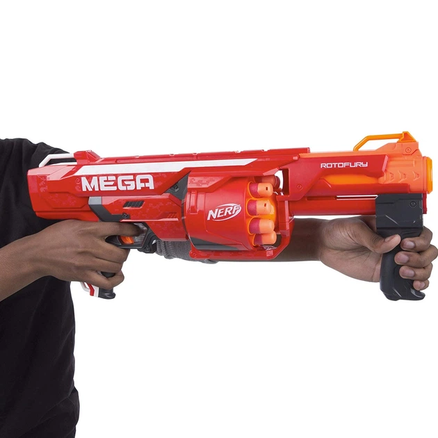 KT ✴︎Mega Rare✴︎Bomb G FUNK!! Бластер Нерф Мега Ротофьюри Nerf N-Strike MEGA RotoFury Blaster