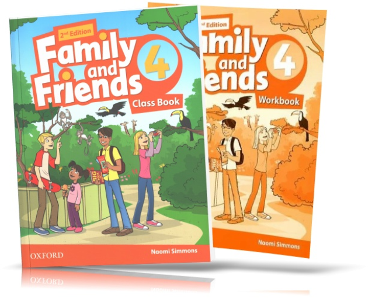 Книга Family And Friends 2th Edition 4, Class Book + Workbook.