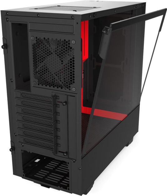 Корпус NZXT H510 Matte Black-Red (CA-H510B-BR) - зображення 4