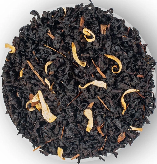Акция на Чай чорний листовий з лапачо, пелюстками квітів і ароматом крем-брюле Чайні шедеври Крем-брюле 500 г от Rozetka