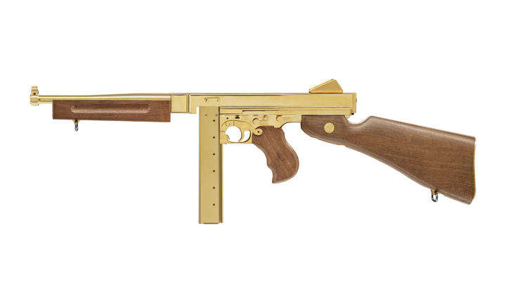 Пневматичний пістолет-кулемет Umarex LEGENDS M1A1 Legendary Gold - изображение 1