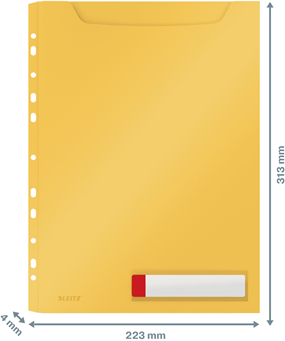 Набор папок-файлов Leitz Cosy А4 РР 3 шт Желтых (4668-00-19) - изображение 2