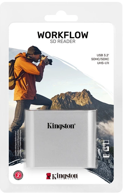 USB type-C-кардридер Kingston Workflow SD Reader (WFS-SD) - зображення 3
