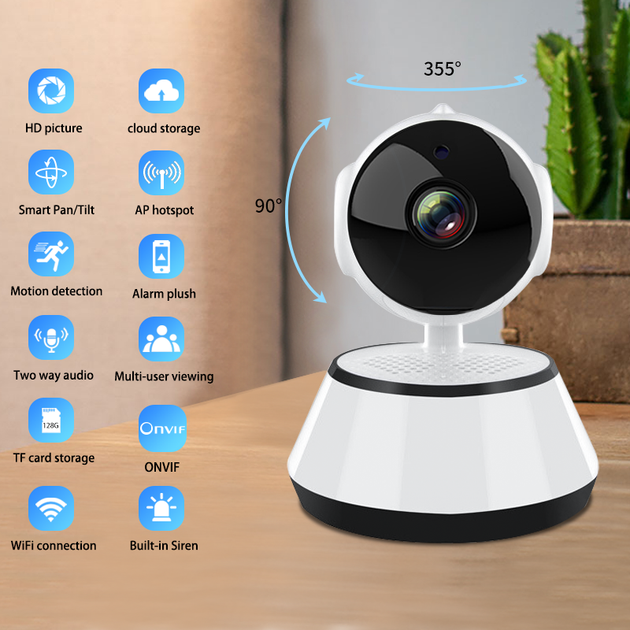 Панорамная Wi-Fi / IP Камера Clefers TK-Q6 1mp (5001945) - зображення 9