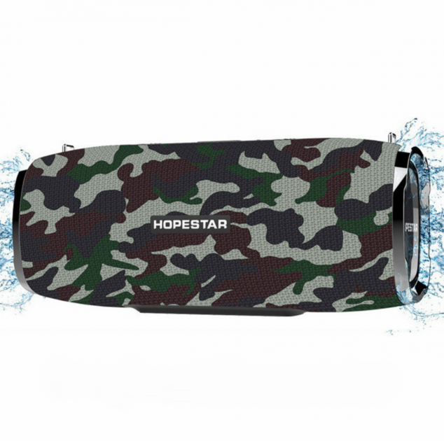 Беспроводная портативная колонка Hopestar A6 Камуфляж - изображение 2
