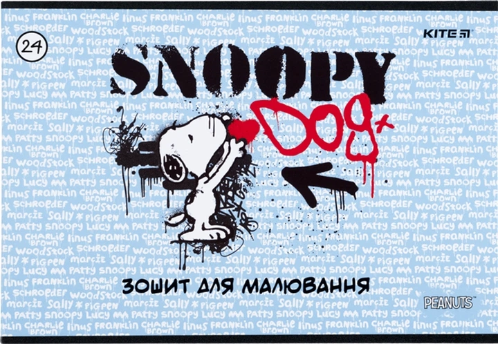 2JSB3☆SNOOPY Придбати Зошит для малювання, 24 арк., скоба, гібр. лак + УФ