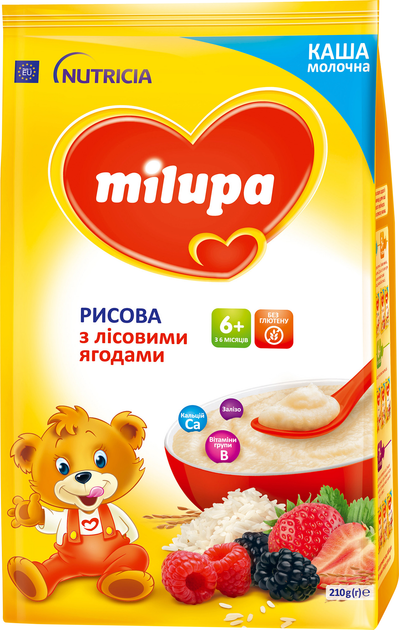 Молочна каша Milupa Рисова з лісовими ягодами 210 г (5900852047459) - зображення 2