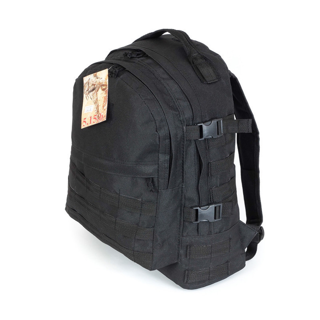Тактический армейский крепкий рюкзак 5.15.b 30 литров Черный - изображение 1