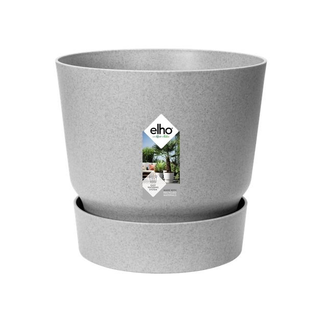 Горшок для цветов Elho Greenville Round круглый 55 л 47 x 44 см (345839) Светлый гранит - изображение 5